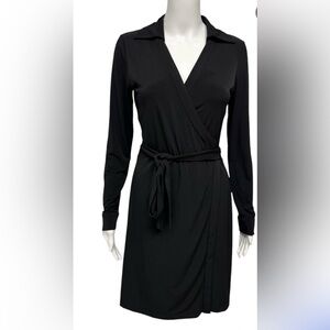 Calvin Klein Black Wrap Dress – Timeless Minimalist Staple 🖤